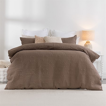 Solace Sharon Embossed Duvet Cover Set