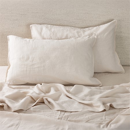 Ecoanthology 100% French Flax Linen Pillowcase Pair