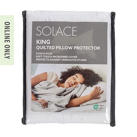 Solace Quilted Pillow Protector King