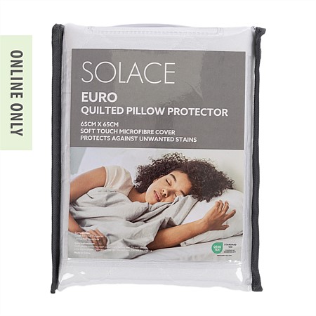 Solace Quilted Pillow Protector Euro