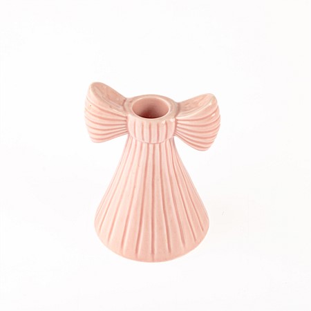 Marlo Kayla Pink Bow Candle Holder