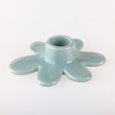 Marlo Kayla Blue Petal Candle Holder
