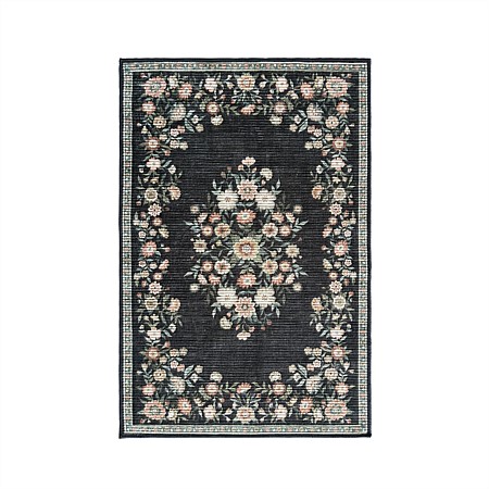 Home Co. Soft Ribbed Riley Rug Coal 120 x 180cm