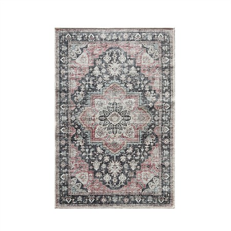 Home Co. Soft Ribbed Riley Rug Brick 120 x 180cm