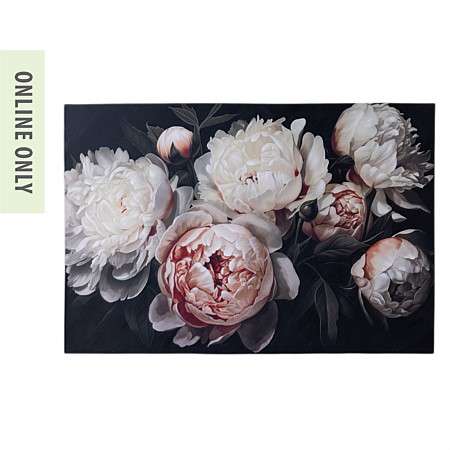 Gracious Living Peonies Botanical Wall Art