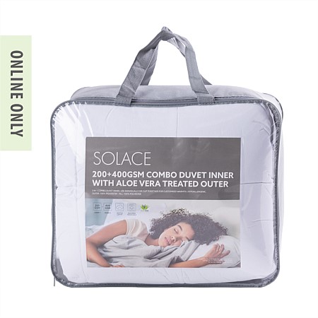 Solace Duvet Inner Aloe Vera 200 + 400gsm 