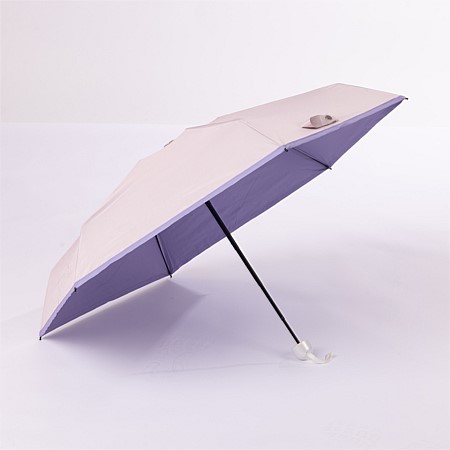 Design Plus Light Pink Beau 6 Rib Mini Umbrella