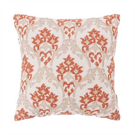Design Republique Camila Damask Cushion Red/Taupe