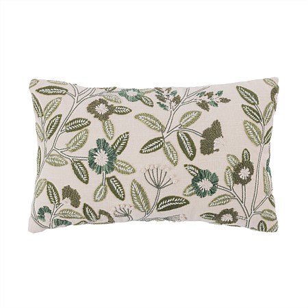 Design Republique Camila Floral Cushion Green
