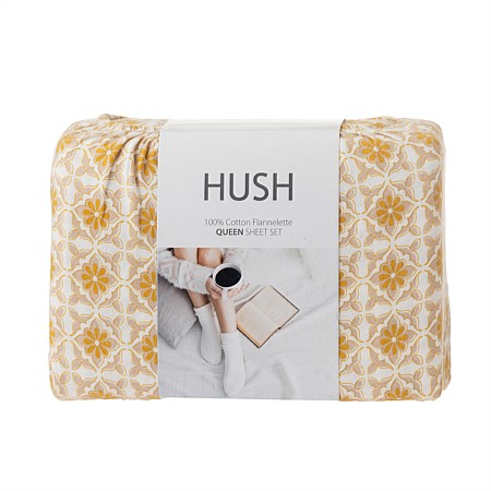 Hush Mosaic Flannelette Sheet Set