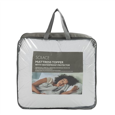 Solace Mattress Topper With Waterproof Protector 