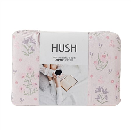 Hush Floral Flannelette Sheet Set