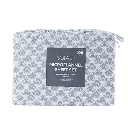 Solace Grey Microflannel Sheet Set