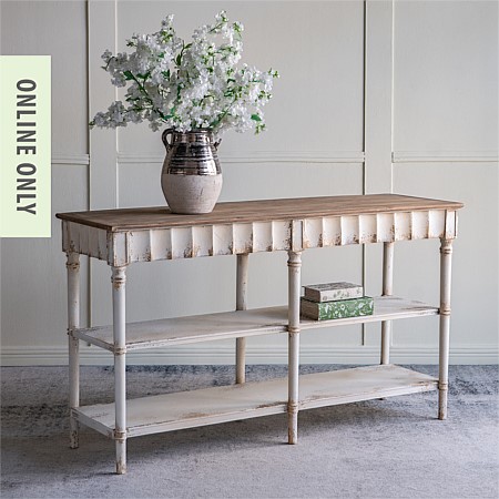 Gracious Living Lily Distressed Console Table