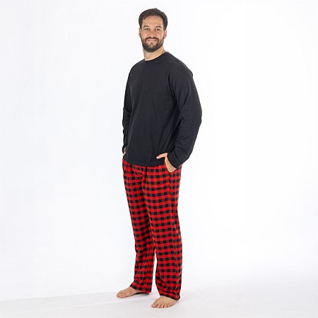 bb&b Sleep Men's Red Check Flannelette PJ Set