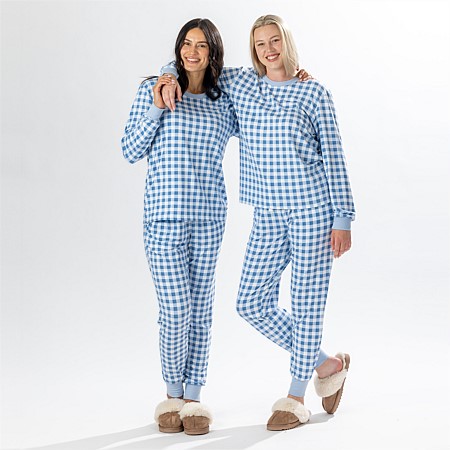 bb&b Sleep Gingham Knit PJ Twosie