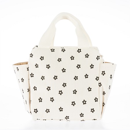 Home Co. Lucy Corduroy Lunch Tote Daisy