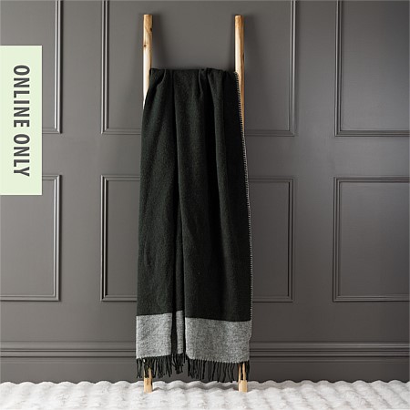 Woolrest New Zealand Wool Throw Olive