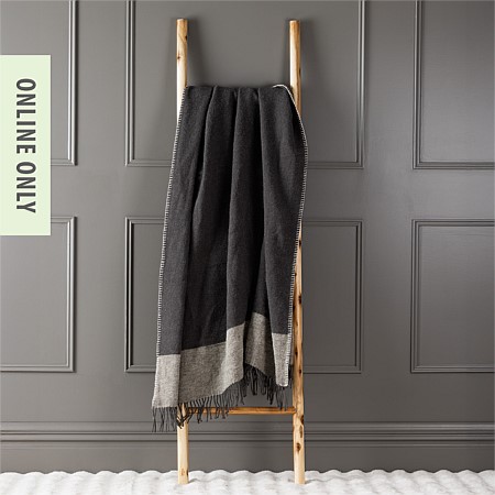 Woolrest New Zealand Wool Throw Charcoal 