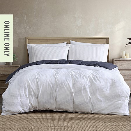Ardor Kahn Stripe Cotton Duvet Cover Set