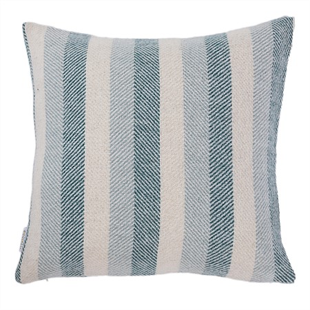 Woolrest New Zealand Herringbone Stripe Wool Cushion Teal