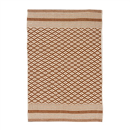 Fieldcrest Remmy Stripe Hem Scatter Rug 60x90cm