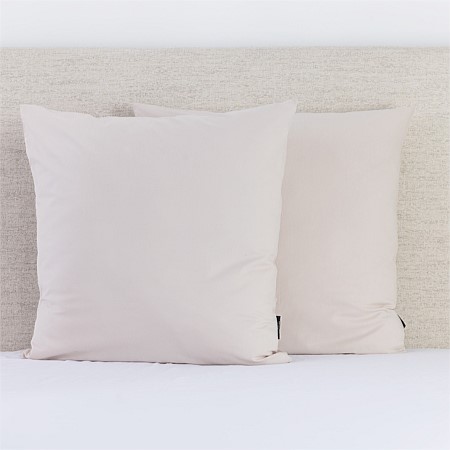 Fieldcrest Stonewashed Cotton Natural European Pillowcase Pair
